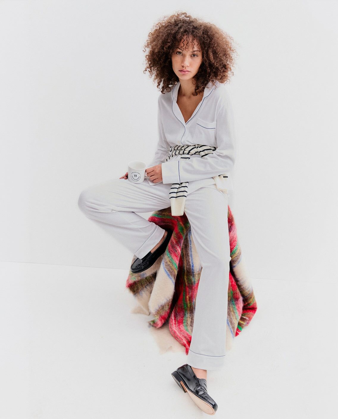 the long pj set white 3
