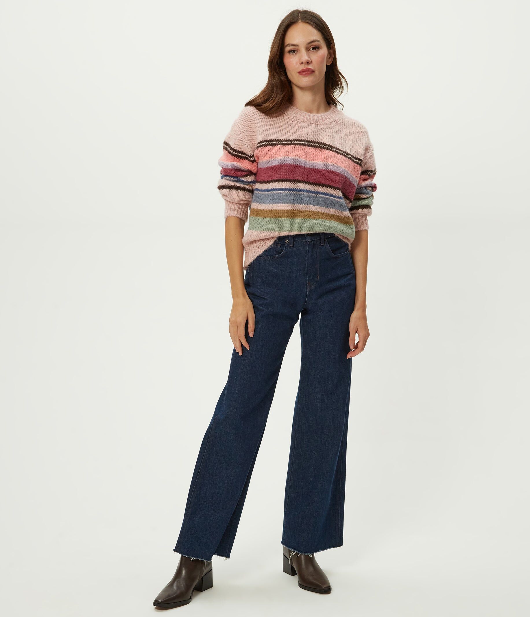 aura striped crew pullover 3