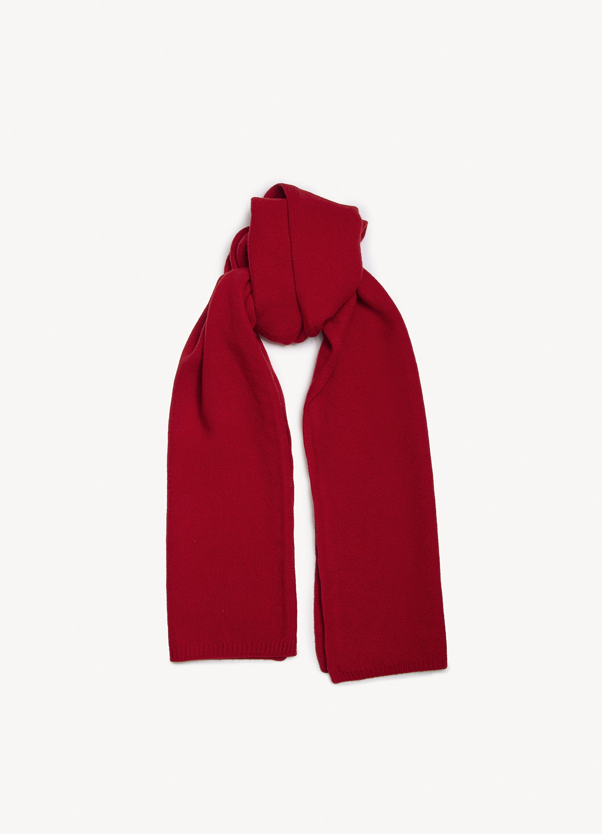 brea blanket scarf in ruby red 3