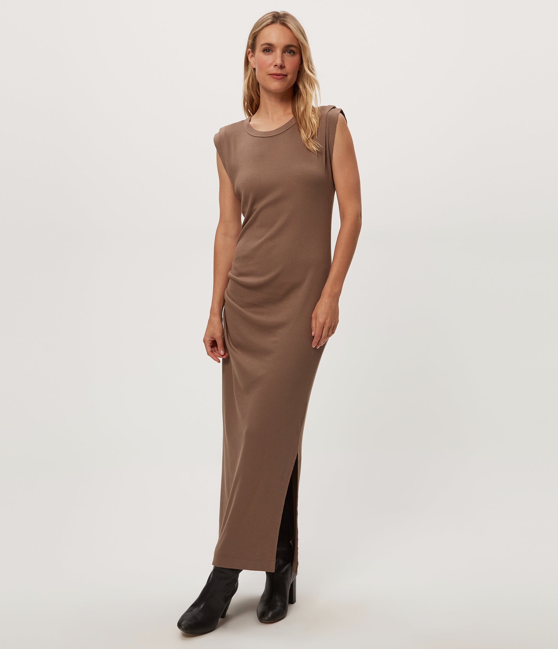 calliope power shoulder maxi dress 1