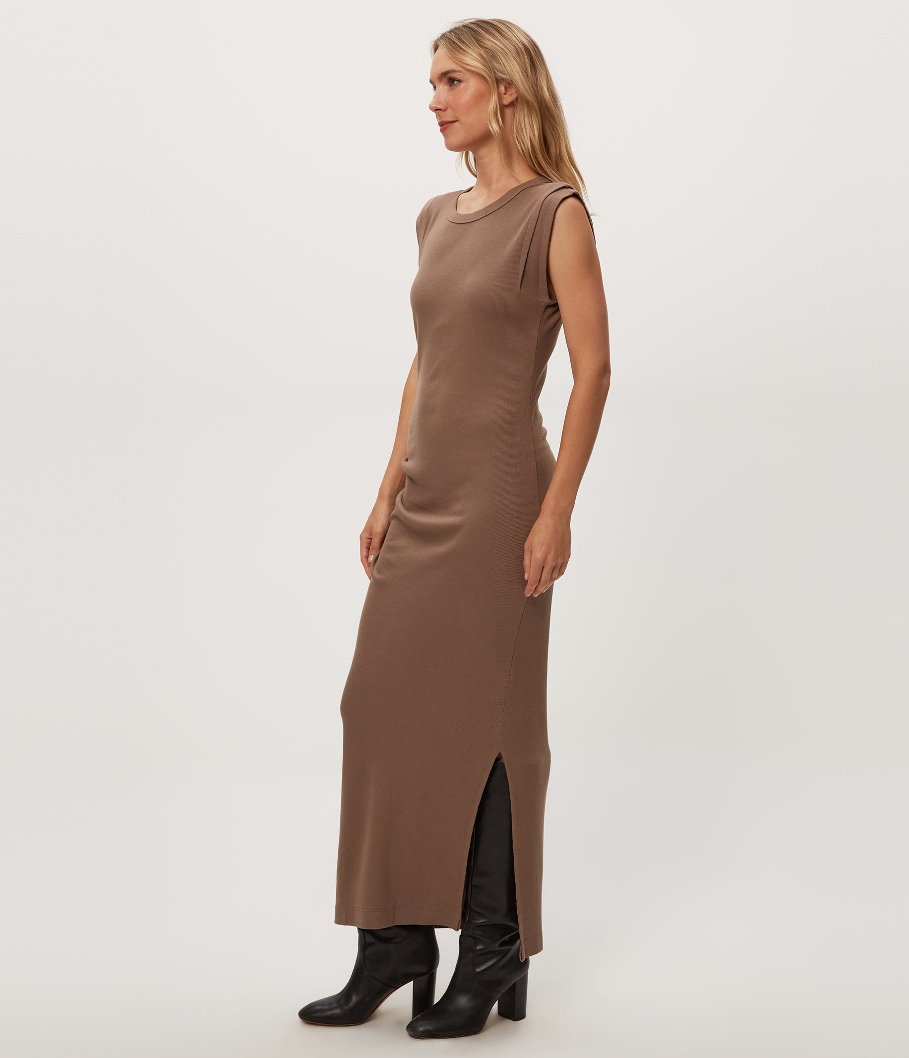 calliope power shoulder maxi dress 3