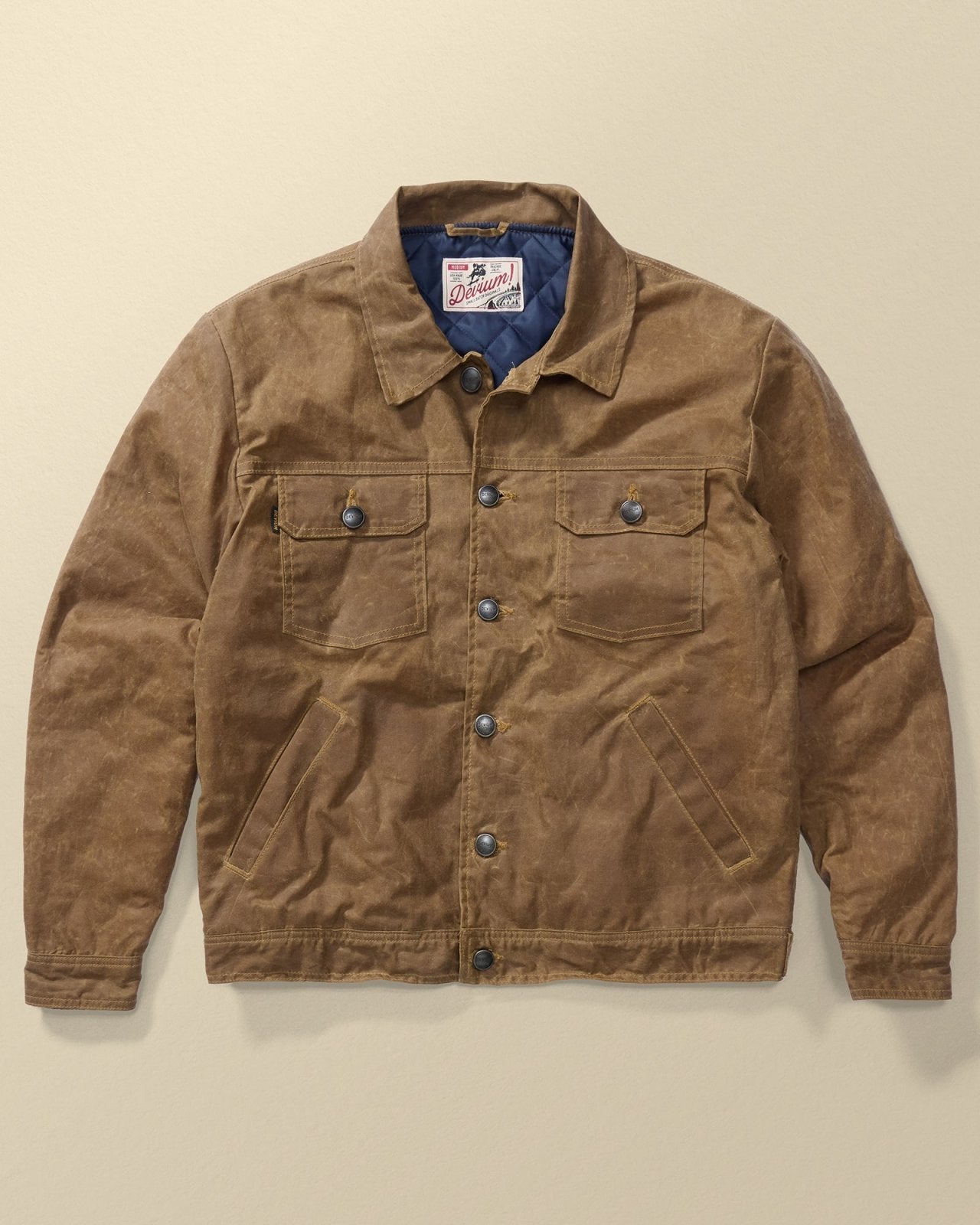 deadeye waxed canvas trucker jacket 1