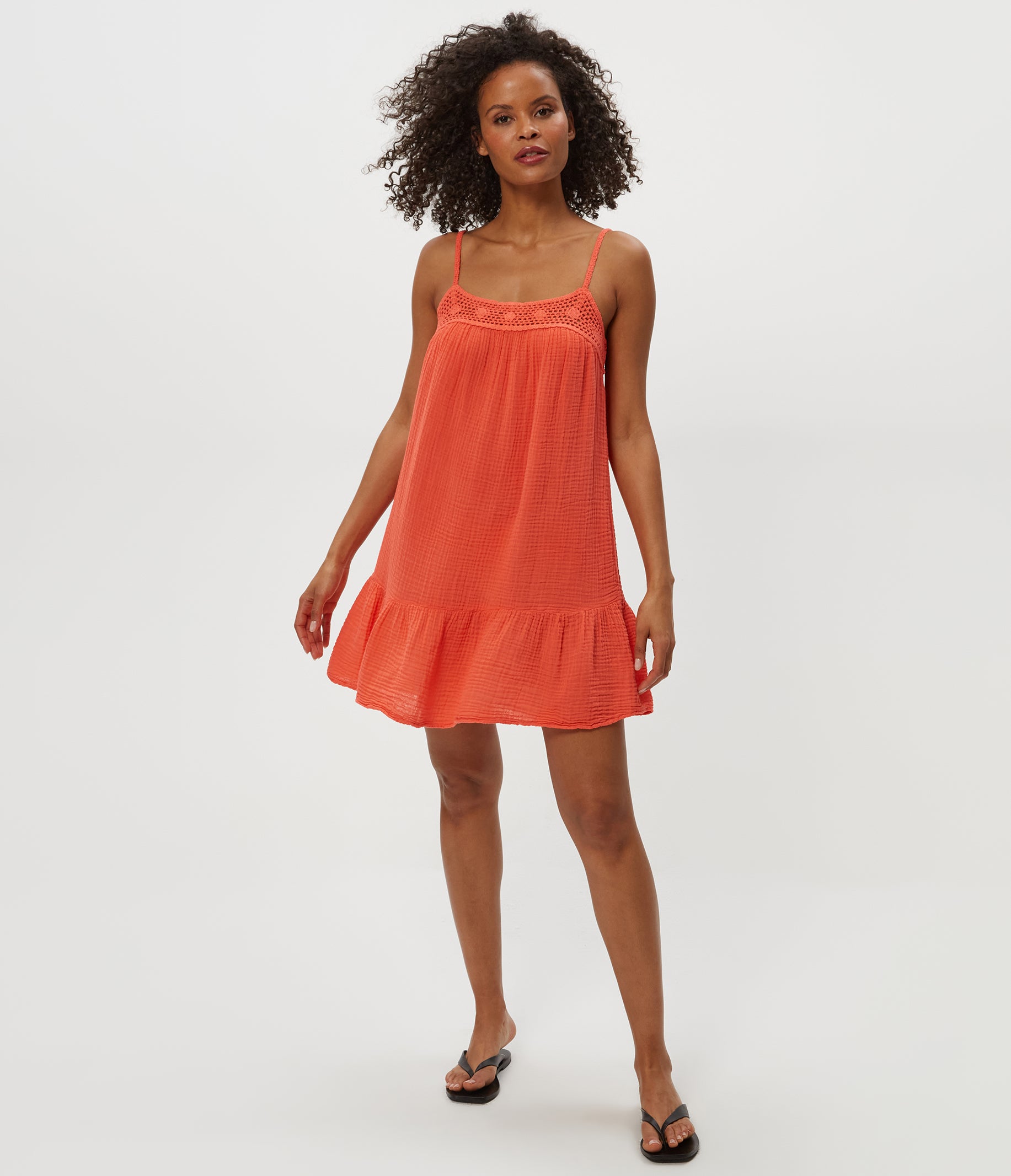 emree crochet trim mini dress 2