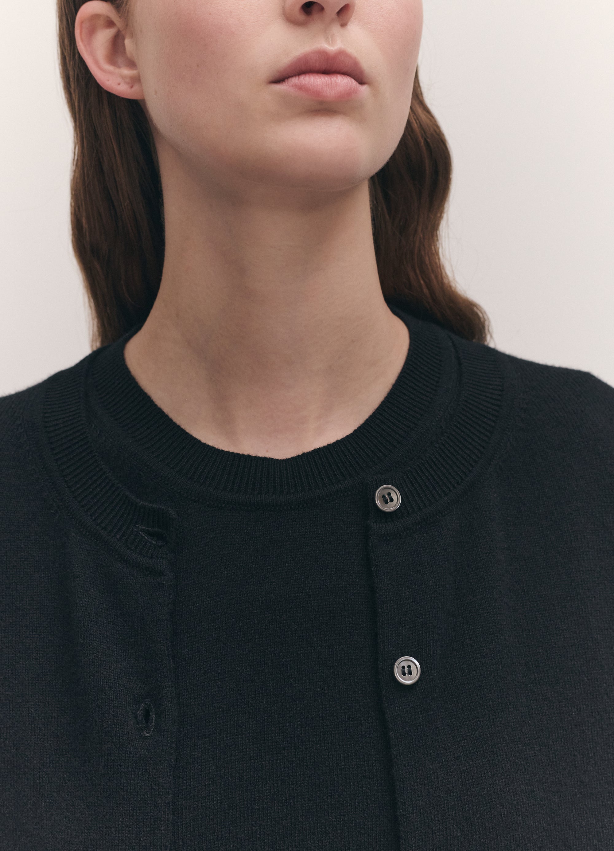enya cashmere cardigan in black 2