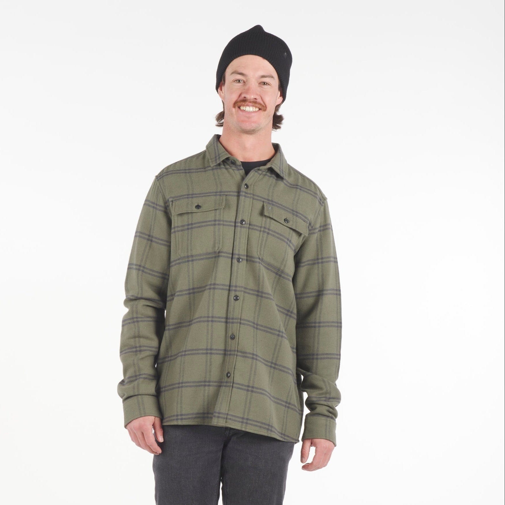 mens treeline flannel overshirt 2