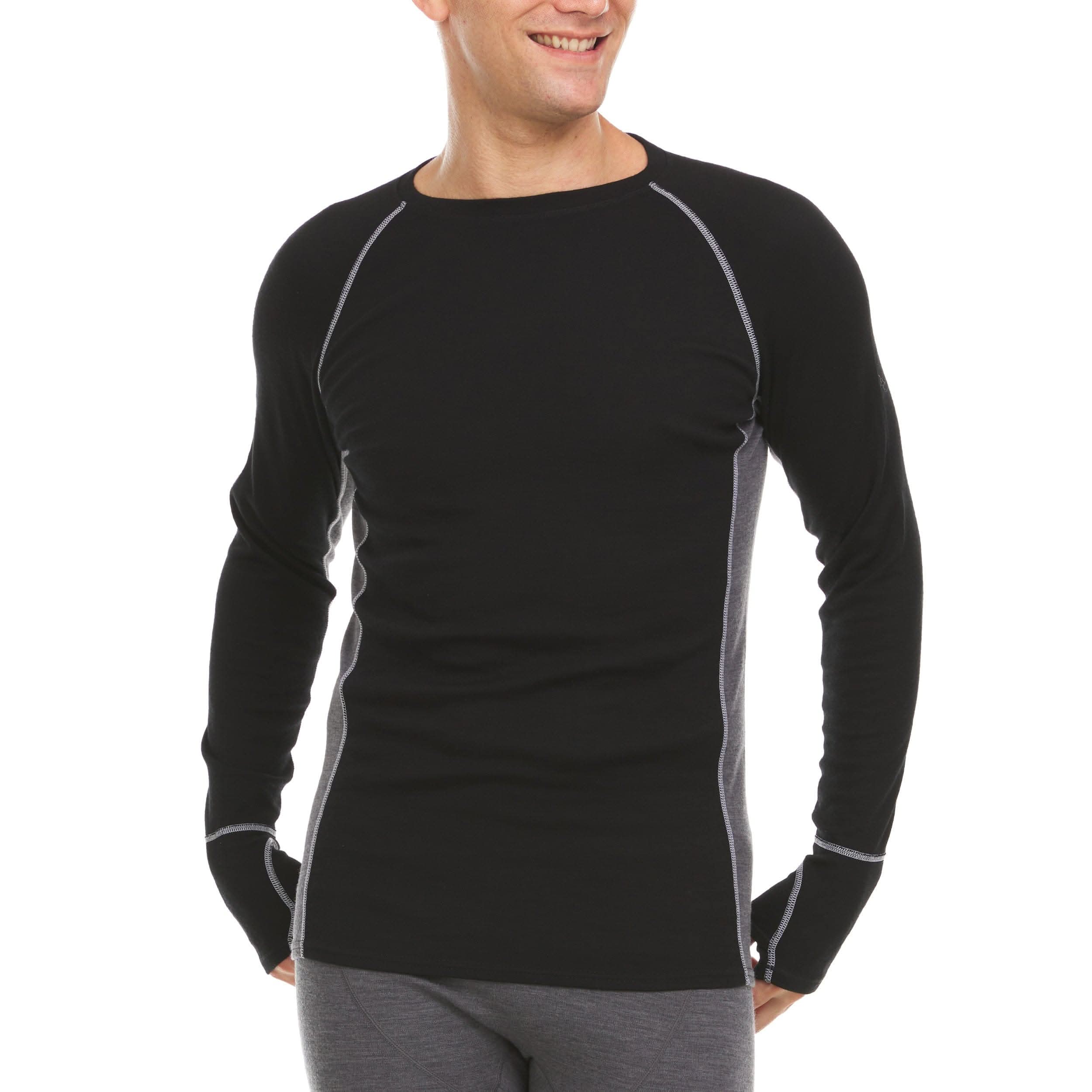 midweight mens wool long sleeve crew woolverino 1