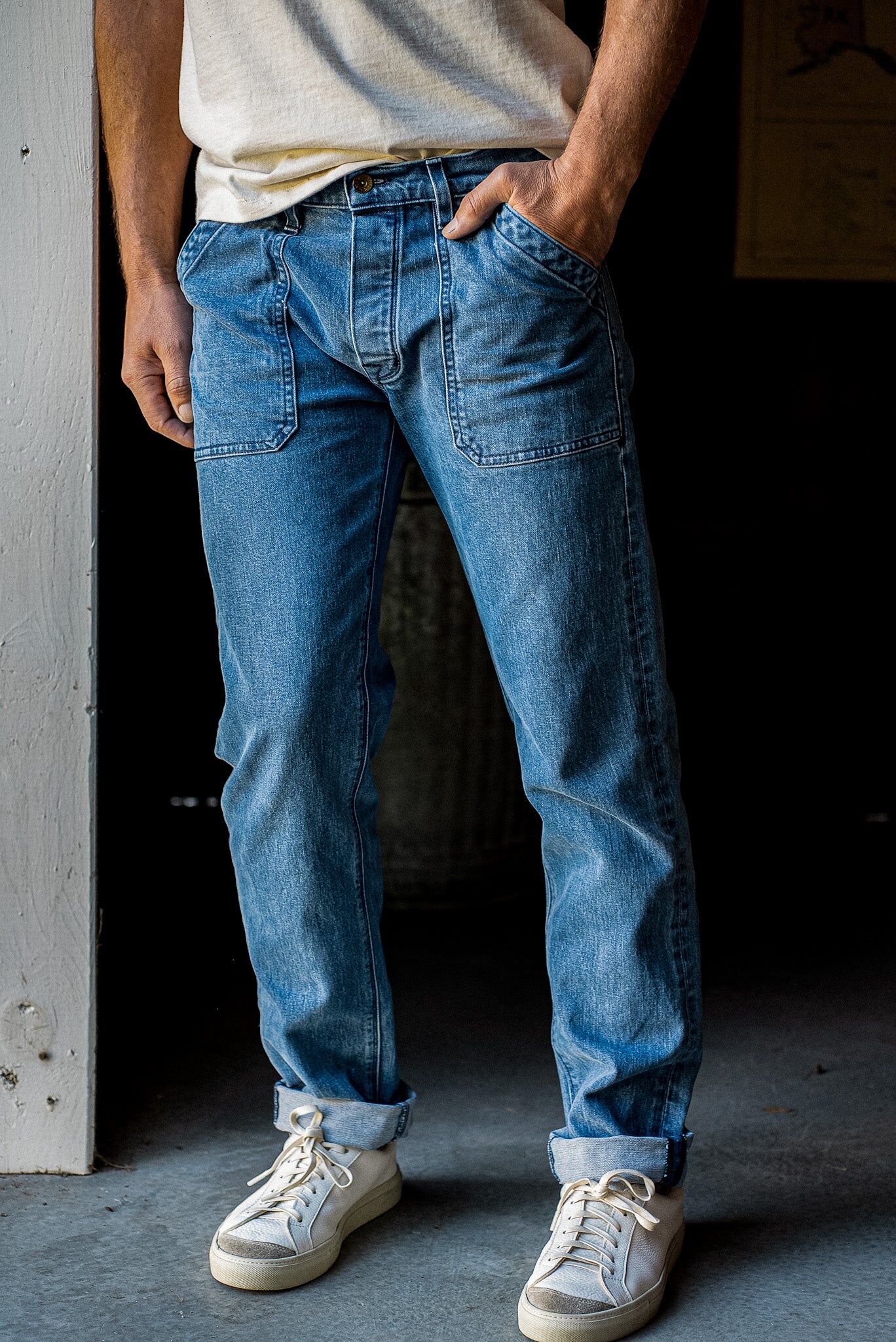 scout jean denim military pant salt 1