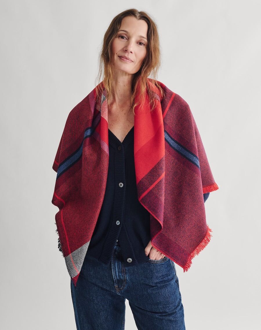 the clauran tartan scarf cairngorms red 2