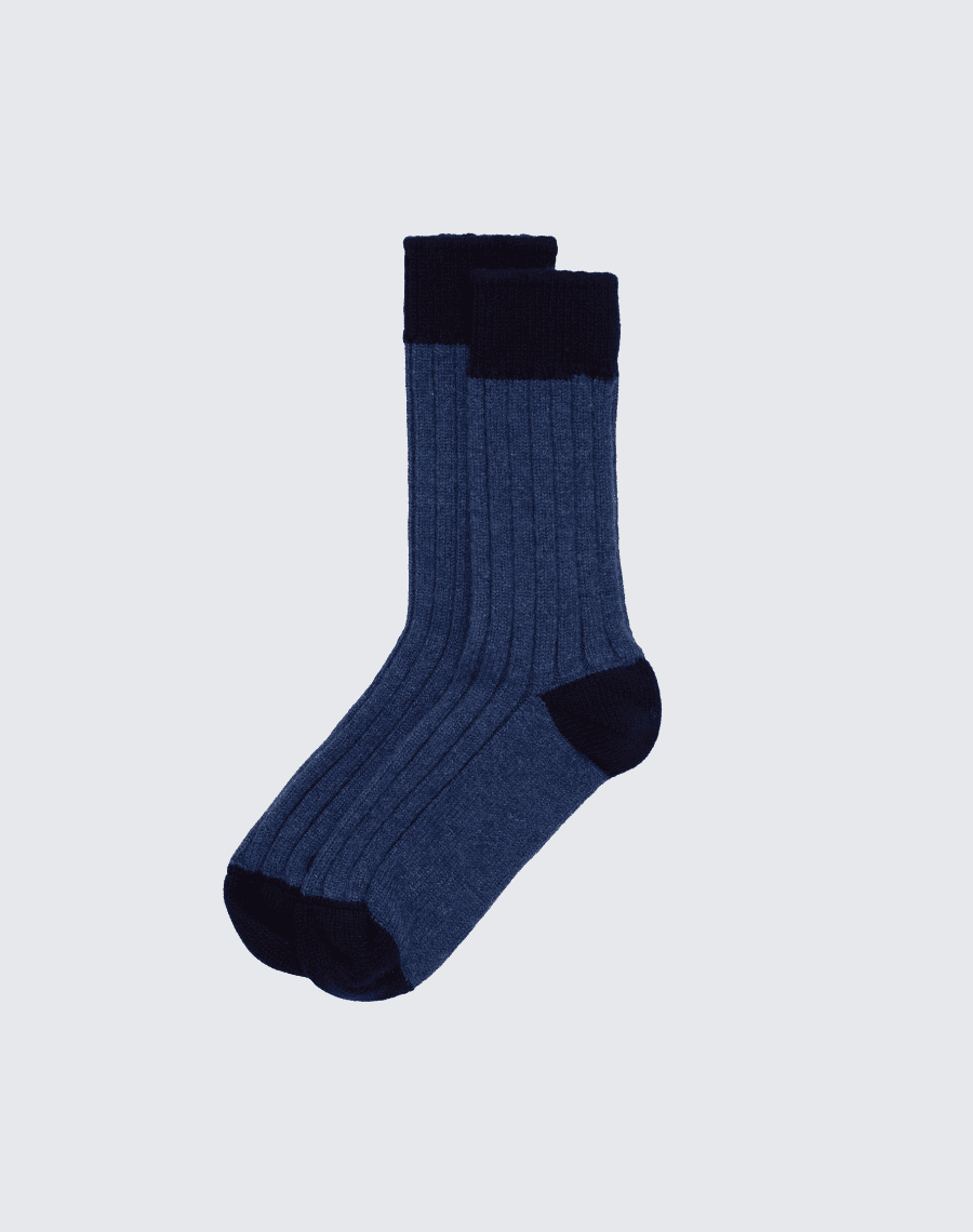 the house sock atlantic blue navy 1
