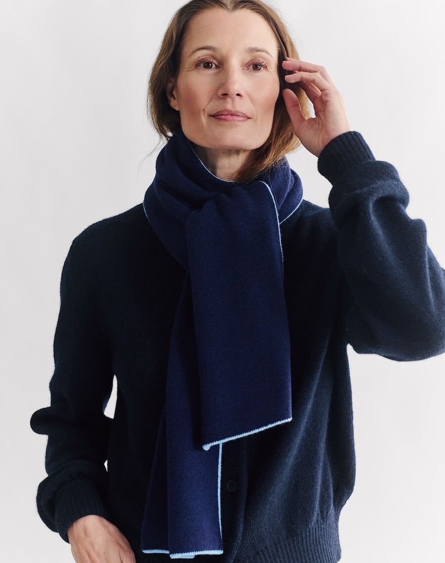 the scarf midnight blue 2
