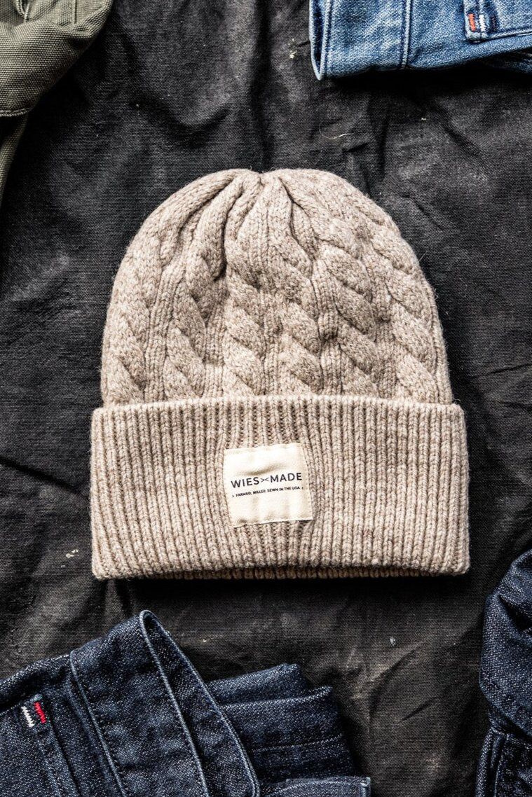 wool beanie 100 american made natural 1